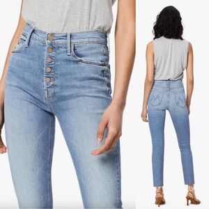 Mother The Pixie Dazzler Ankle Fray Jeans